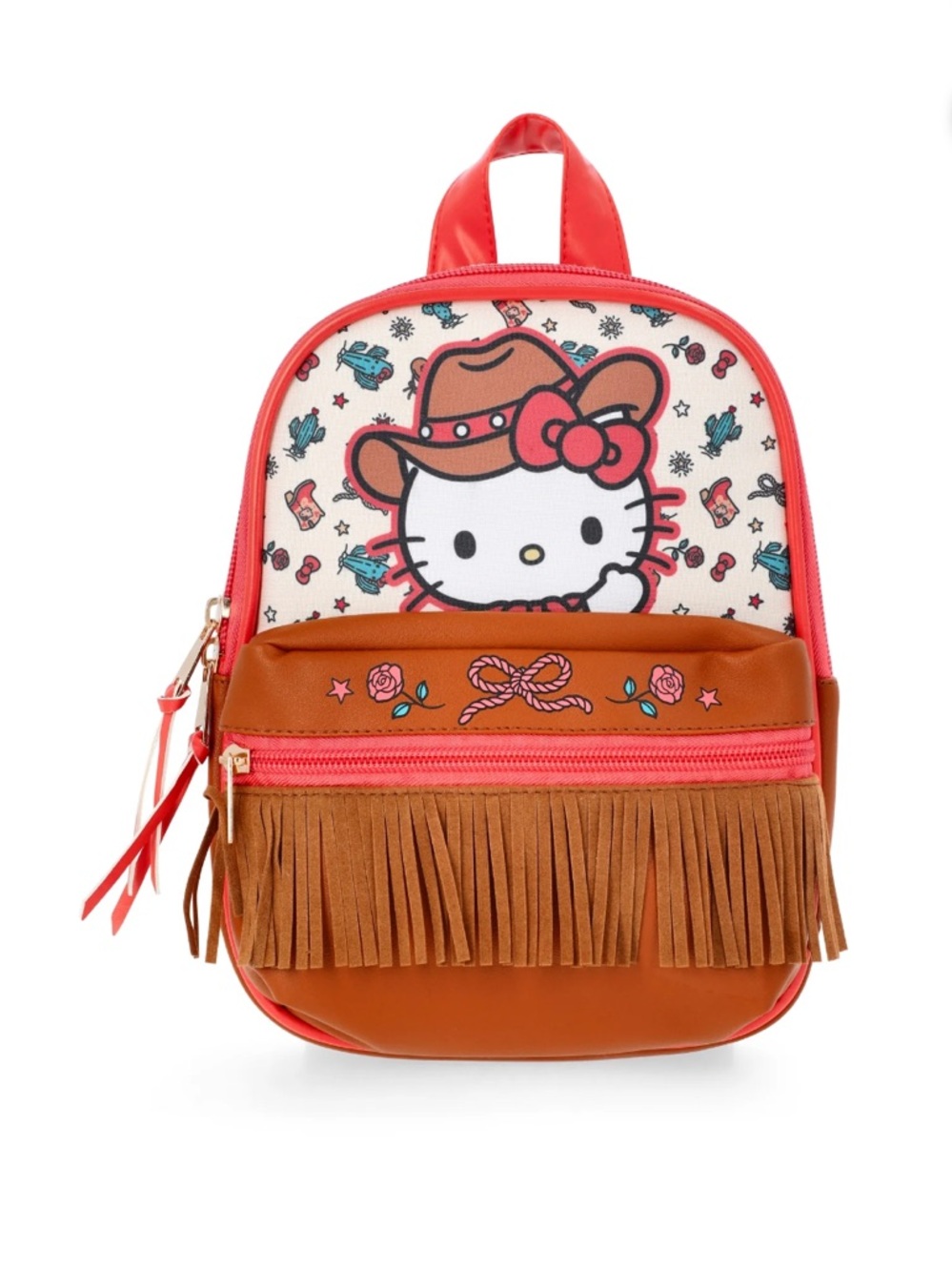 Hello Kitty cowgirl 9” mini Fringe Kids Backpack